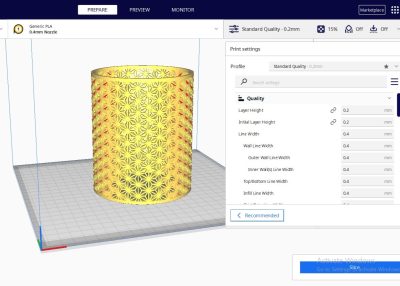 اسلایسر سه بعدی کیورا