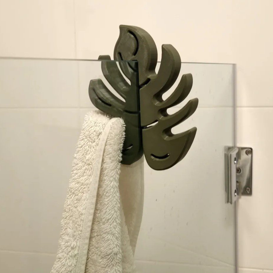 رخت آویز حمام طرح برگ رخت آویز حمام مدرن