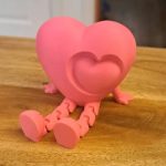 دکوری قلب فانتزی دست و پا دار