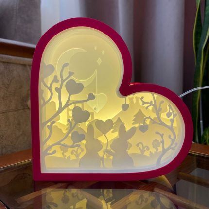 جراغ خواب رمانتیک طرح قلبی