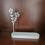 پایه استند شماره کارت سه بعدی سفید